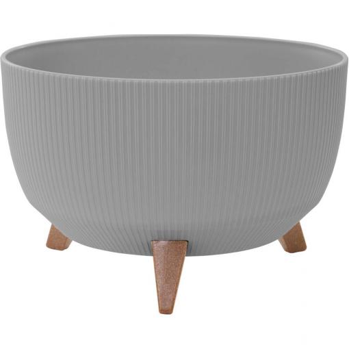 Siena Garden OSLO STRIPE LA966-27 Nádoba na rostliny polypropylen šedá