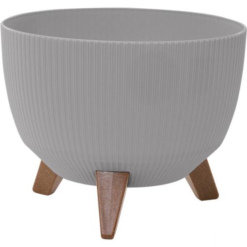 Siena Garden OSLO STRIPE LA963-27 Nádoba na rostliny polypropylen šedá