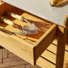 Siena Garden Paola 7528 zahradní stůl Borové dřevo, ocelový plech přírodní, stříbrná, černá