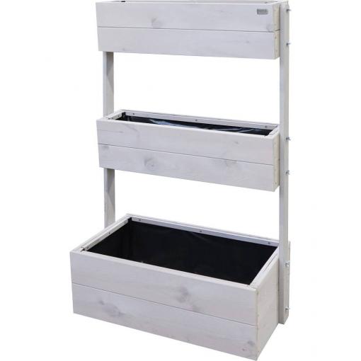Siena Garden Lio 99706 Box na rostliny Borové dřevo, fólie šedá