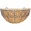 Siena Garden Scroll J58092 Nástěnný košík ocel, Kokos černá, přírodní