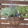 Siena Garden Scroll J58092 Nástěnný košík ocel, Kokos černá, přírodní