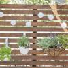 Siena Garden Scroll J58092 Nástěnný košík ocel, Kokos černá, přírodní