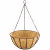 Siena Garden Classic J58082 Závěsný košík ocel, Kokos černá, přírodní