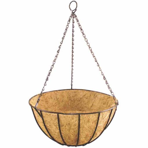 Siena Garden Classic J58082 Závěsný košík ocel, Kokos černá, přírodní