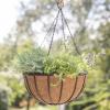 Siena Garden Wrought J58085 Závěsný košík ocel, Kokos černá, přírodní