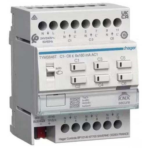 Hager KNX TYMS646T Topný aktuátor