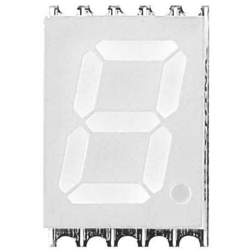 Lite-On 7segmentový displej bílá 10 mm 3.2 V Počet číslic: 1