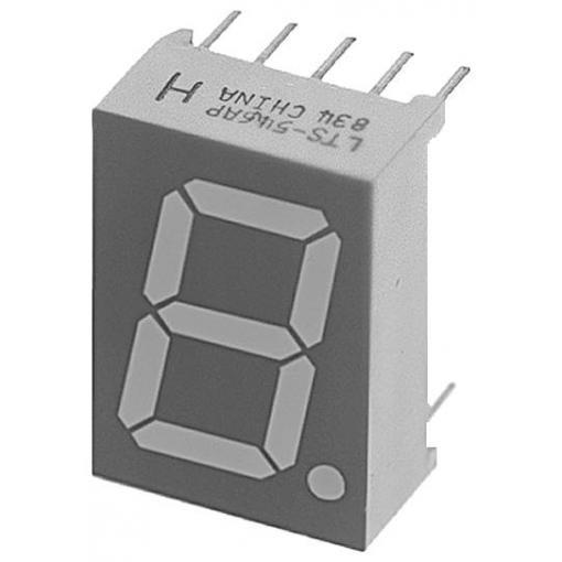 Lite-On 7segmentový displej červená, oranžová 13.2 mm 2 V Počet číslic: 1