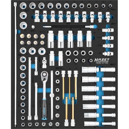 Hazet 163D-2/103 sada nástrčných klíčů, 163D-2/103