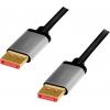 LogiLink DisplayPort AV kabel [1x DisplayPort - 1x DisplayPort] 1 m černá/šedá