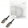 LogiLink DisplayPort AV kabel [1x DisplayPort - 1x DisplayPort] 5 m černá/šedá