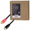 LogiLink HDMI AV kabel [1x HDMI zástrčka - 1x HDMI zástrčka] 15 m černá
