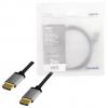 LogiLink HDMI AV kabel [1x HDMI zástrčka - 1x HDMI zástrčka] 2 m černošedá
