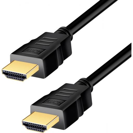 LogiLink HDMI AV kabel [1x HDMI zástrčka - 1x HDMI zástrčka] 2 m černá