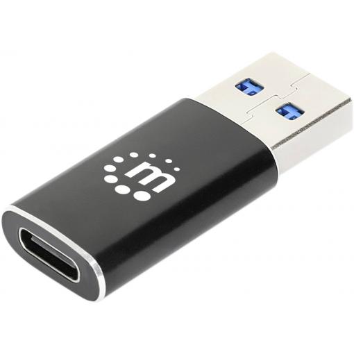 Manhattan USB 3.1 (Gen 2) adaptér [1x USB 3.1 zástrčka A​ - 1x Zásuvka USB 3.2 Gen 2 typu C (USB 3.1)] USB-A-Stecker auf USB-C-Buchse USB 3.2 Gen 2 10 Gbit/s 3