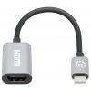 Manhattan USB adaptér HDMI 2.0 Zásuvka HDMI-A, USB-C ® zástrčka 0.11 m vesmírná šedá 153973