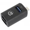 Manhattan 180993 USB Hub 3 porty USB-A USB 3.0 5 GBit/s černá 180993