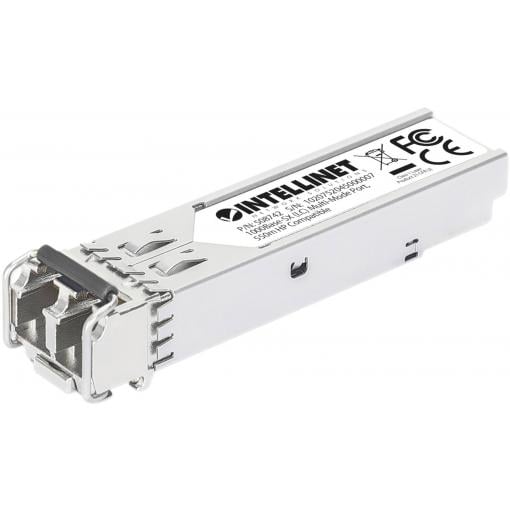 Intellinet 508742 Mini-GBIC Transceiver für LWL-Kabel (LC) Multimode-Port 550 m HPE-kompatibel Vysílací modul 1000 MBit/s 550 m Typ modulu SX