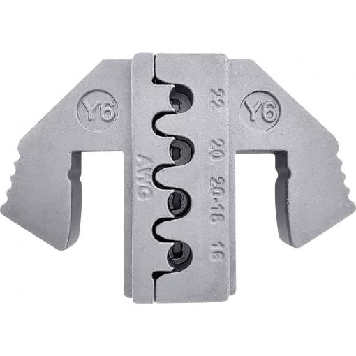 TOOLCRAFT TO-9625893 krimpovací nástavec Zapouzdřený konektor Yazaki YES/YESC 0,64 x 0,64, Terminál Yazaki 7116-1471 0.35 do 0.5 mm² Vhodné pro značku (kleště)