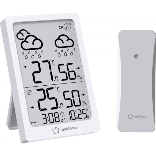 Renkforce RF-6416472 RF-6416472 digitální bezdrátová meteostanice Počet senzorů (max.) 1 ks