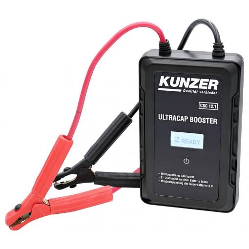 Kunzer nabíječka, systém pro rychlé startování auta CSC 12.1, max. startovací proud 800 A, kondenzátorová technika (bez akumulátoru)