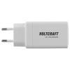 VOLTCRAFT UC-2C1A65W01 USB nabíječka, GaN, 1x USB A , 2x USB-C®, 65 W, Rychlé nabíjení, Power Delivery 3.0, bílá