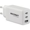 VOLTCRAFT UC-2C1A65W01 USB nabíječka, GaN, 1x USB A , 2x USB-C®, 65 W, Rychlé nabíjení, Power Delivery 3.0, bílá