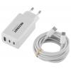 VOLTCRAFT UC-2C1A65W01 USB nabíječka, GaN, 1x USB A , 2x USB-C®, 65 W, Rychlé nabíjení, Power Delivery 3.0, bílá