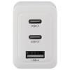 VOLTCRAFT UC-2C1A65W01 USB nabíječka, GaN, 1x USB A , 2x USB-C®, 65 W, Rychlé nabíjení, Power Delivery 3.0, bílá