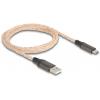 Delock USB kabel USB 2.0 USB-A zástrčka, USB-C ® zástrčka 1.00 m transparentní 88164