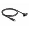 Delock Kabel USB-C USB 3.2 Gen2 USB-C ® zásuvka, USB-C ® zástrčka 1.00 m černá 87824