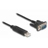 Delock USB kabel USB 2.0 USB-A zástrčka, VGA 9pól. Zástrčka 0.50 m černá 66461