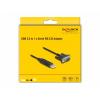 Delock USB kabel USB 2.0 USB-A zástrčka, VGA 9pól. Zástrčka 0.50 m černá 66461