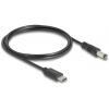 Delock Nabíjecí kabel USB USB-C ® zástrčka, DC zástrčka 5,5 mm 1.00 m černá 85397