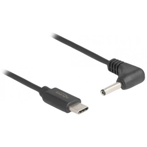 Delock Nabíjecí kabel USB USB-C ® zástrčka, DC zástrčka 3,5 mm 1.50 m černá 85393
