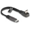 Delock Kabel USB-C USB 2.0 USB-C ® zástrčka, USB-C ® zástrčka 0.14 m černá 80750