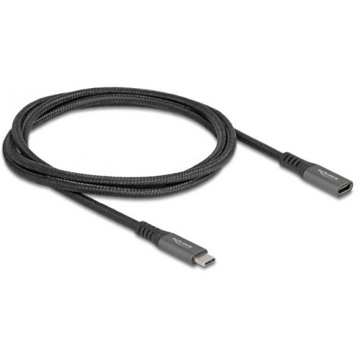 Delock Kabel USB-C USB 3.2 Gen2 USB-C ® zástrčka, USB-C ® zástrčka 1.00 m černá kulatý 80022