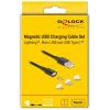 Delock USB kabel USB-A zástrčka, USB-C ® zástrčka, USB Micro-B zástrčka, Apple Lightning konektor 1.00 m černá 88165