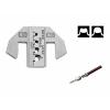 TOOLCRAFT TO-9627243 krimpovací nástavec Plochý SPT kontakt, Zásuvkový SPT kontakt, MCP 0.2 do 4 mm² Vhodné pro značku (kleště) TOOLCRAFT