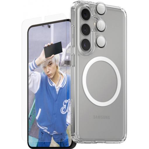 PanzerGlass CARE Flagship 3-in-1 Pouzdro + sada ochranného skla Samsung Galaxy S25+ transparentní 1552552, odolné vůči nárazům CRRCHNUG37942