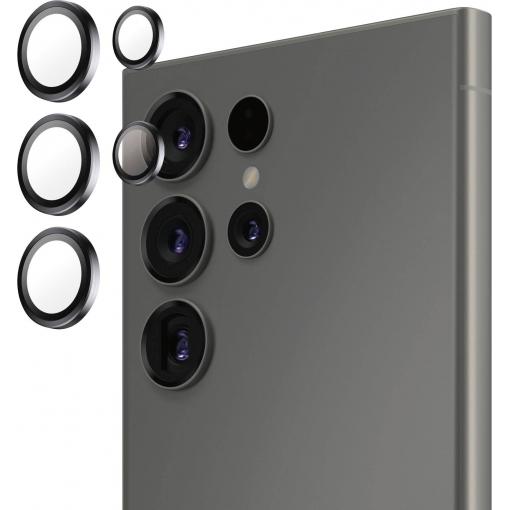 PanzerGlass Hoops® Ochranné sklo kamery Samsung Galaxy S25 Ultra 1 sada Chránící proti otiskům prstů, odolné vůči poškrábání PGRHOBLG38488