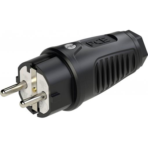 PC Electric 0511-ss zástrčka guma 250 V černá IP54