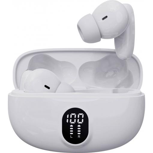 Denver TWE-57W WHITE špuntová sluchátka (In Ear) Bluetooth® stereo bílá mobil
