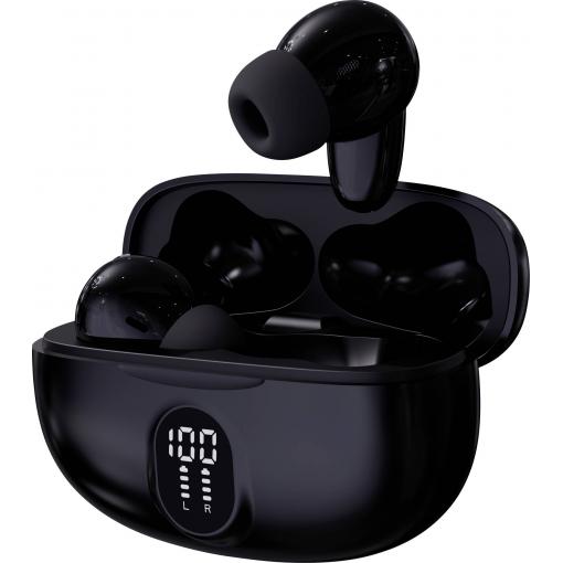 Denver TWE-57B BLACK špuntová sluchátka (In Ear) Bluetooth® stereo černá mobil