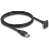 Delock USB kabel USB 3.2 Gen1 USB-A zástrčka, USB Micro-B zástrčka 1.00 m černá 80483