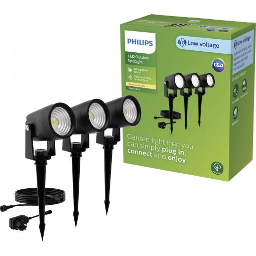 Philips LED 929004659301 Reuel venkovní stojací LED lampa LED 4.5 W černá