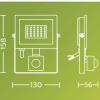 Philips LED Lois 929004642301 venkovní LED reflektor s PIR detektorem 20 W Barvy světla (LED svítidlo): studená bílá