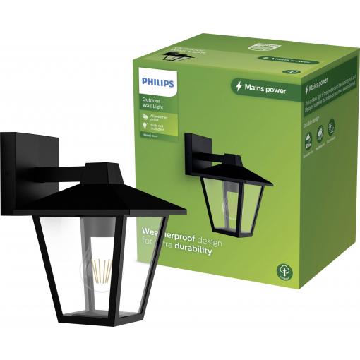 Philips LED Kinno 929004141201 venkovní nástěnné osvětlení E27 černá