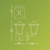 Philips LED Kinno 929004141401 venkovní nástěnné osvětlení E27 černá